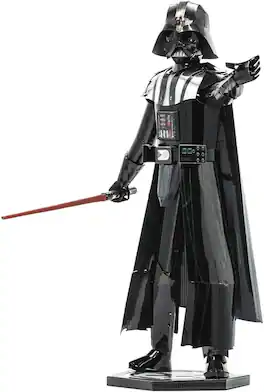 Metal Earth - Premium Series Star Wars Darth Vader 3D Metal Model Kit Fascinations - Silver