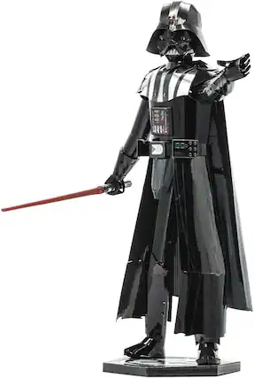 Front. Metal Earth - Metal Earth Premium Series Star Wars Darth Vader 3D Metal Model Kit Fascinations - Silver.