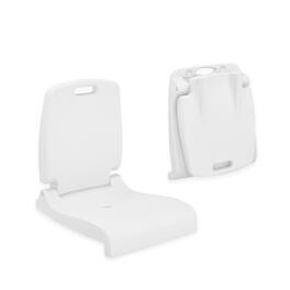 Winado - Portable Pool Chair, Folding Flip Seat Chair with Back for Indoor Outdoor Poolside, Swim Stool, Beach, Stadium, Beach - White