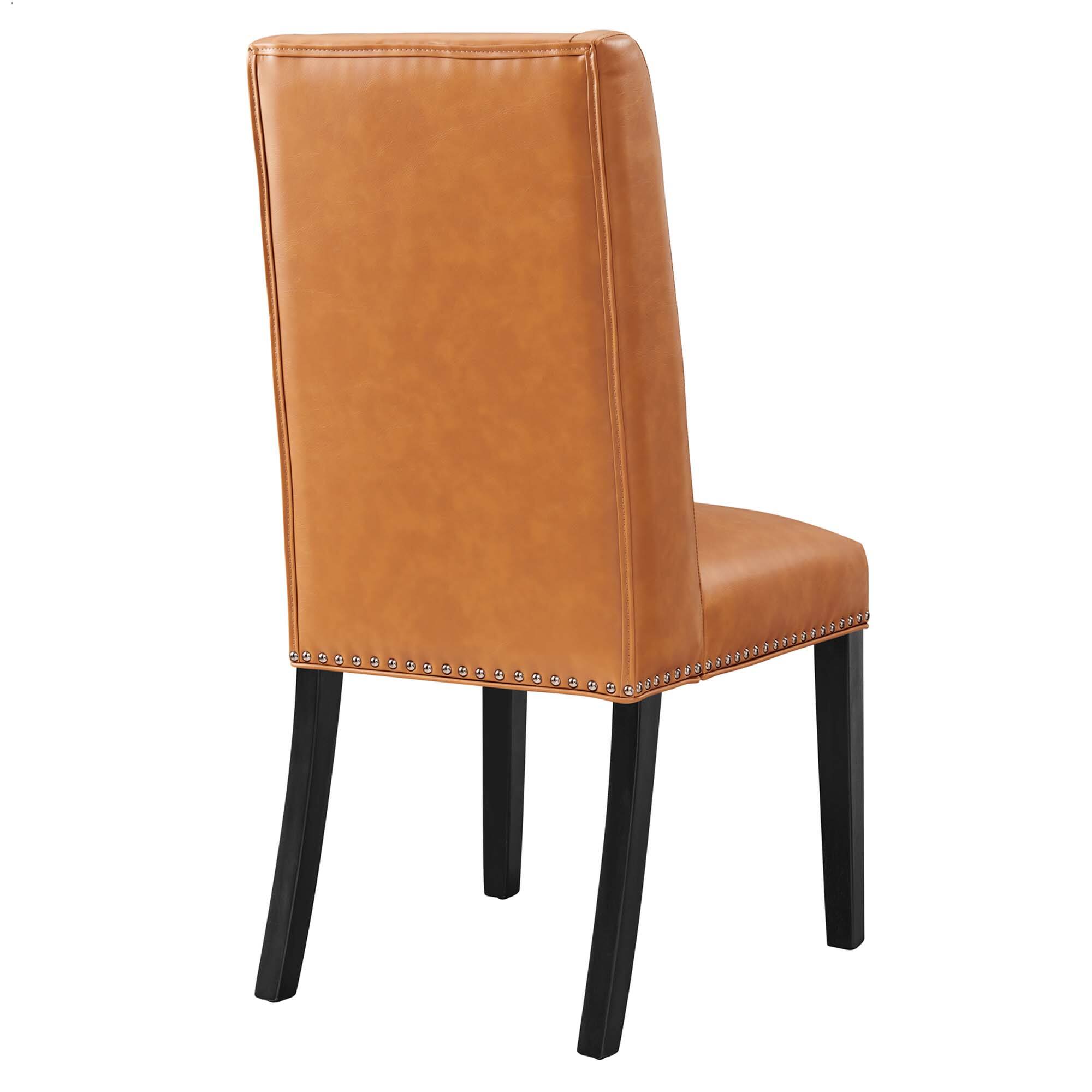 Alt View 1. Modway - Baron Vegan Leather Dining Chair by Modway - Brown.