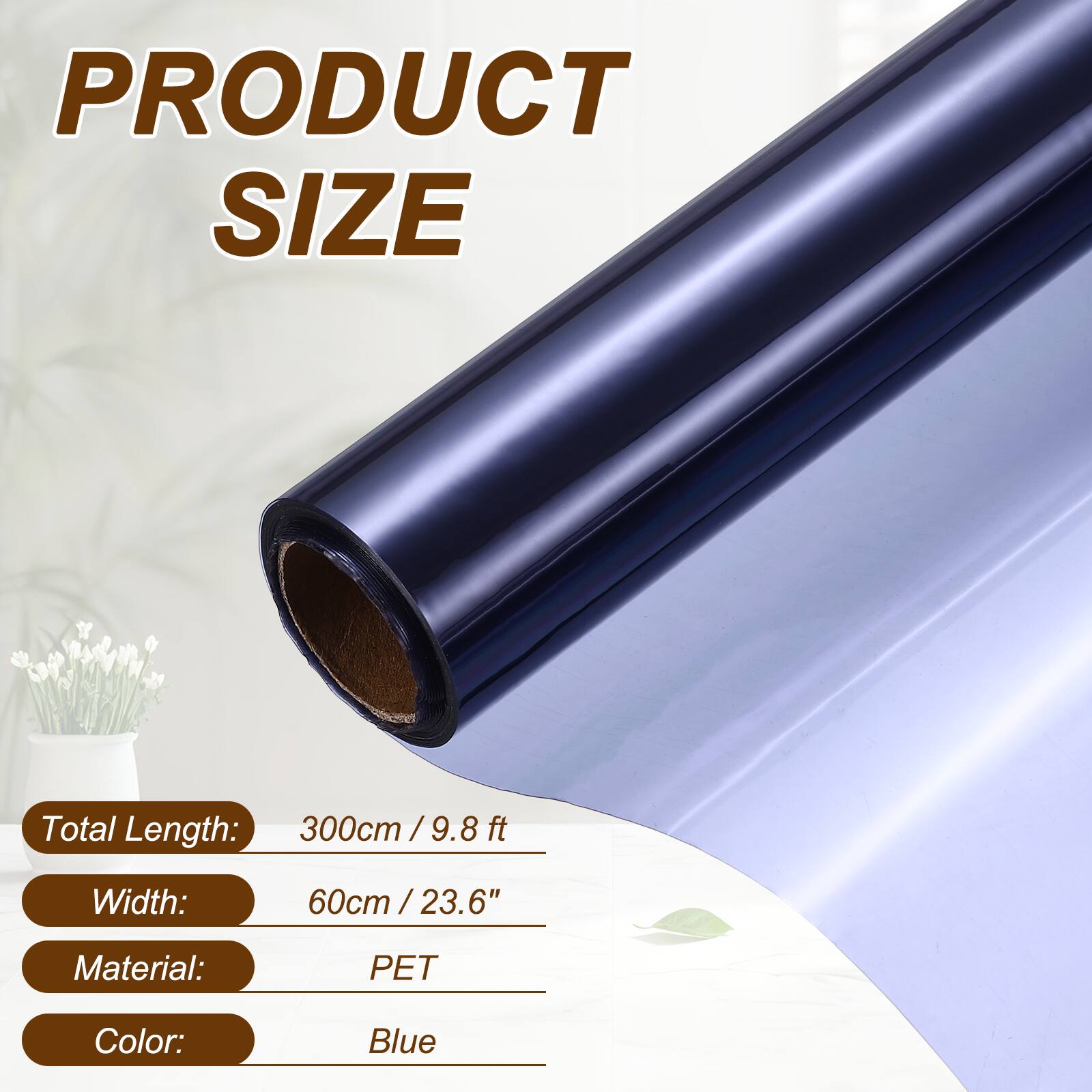 PRODUCT SIZE

Total Length: 300cm / 9.8 ft
Width: 60cm / 23.6"
Material: PET
Color: Blue