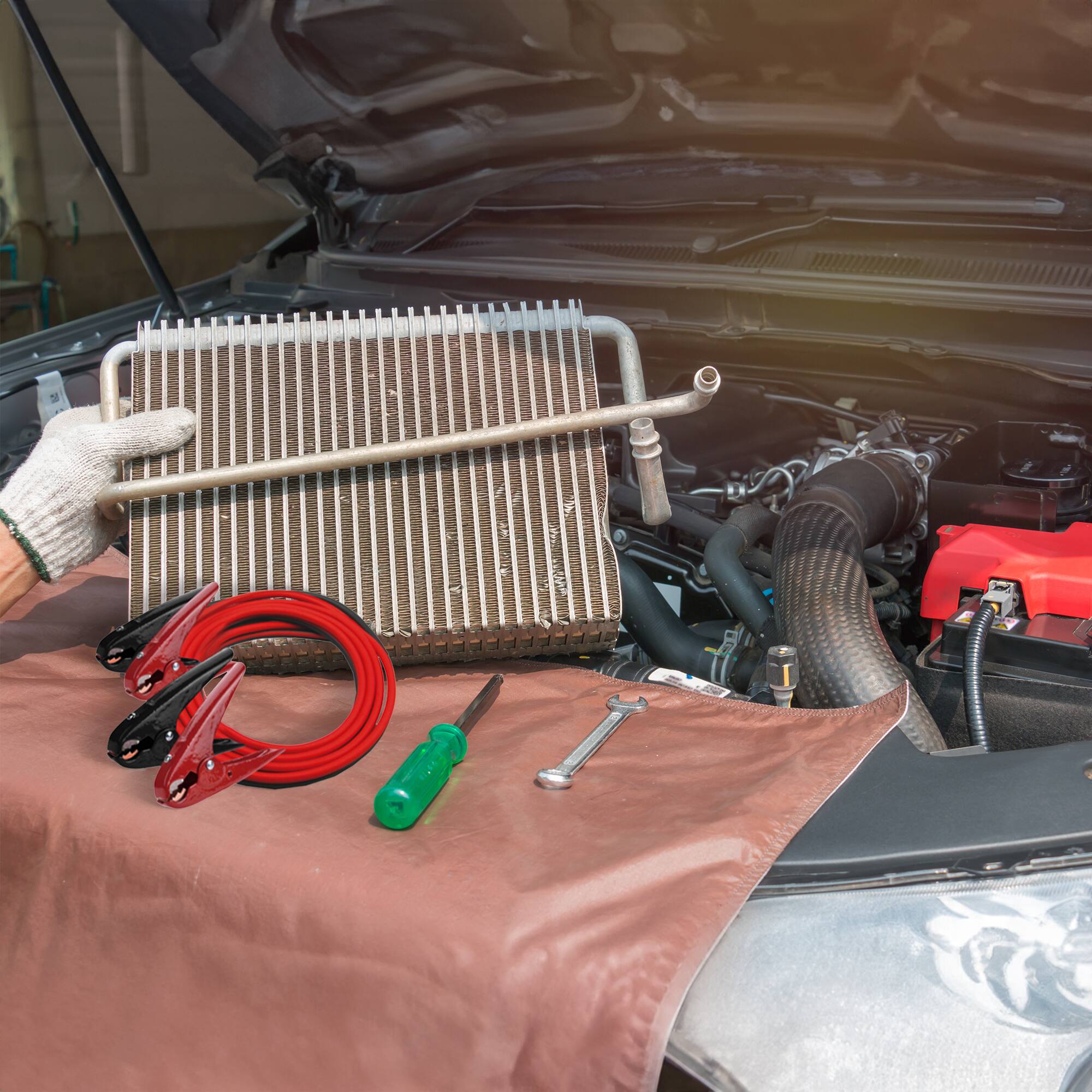 Alt View 2. Master Mechanic - Master Mechanic 2 Gauge Heavy Duty Jumper Cables for Car & Truck Battery, 20-Ft.
