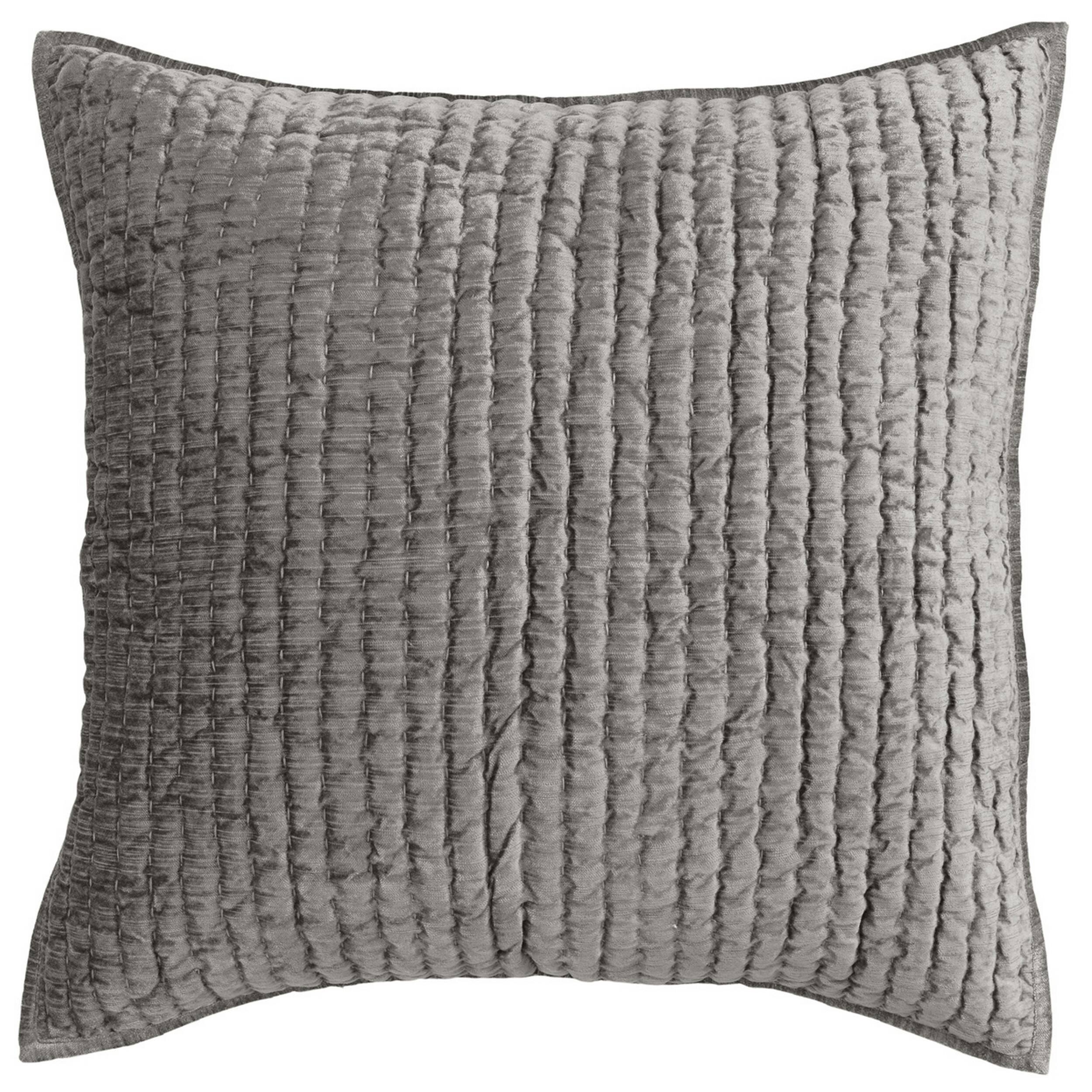 Front. Manhattan Lane - Lipa 26 Inch Square Hand Stitched Euro Pillow Sham - Green.