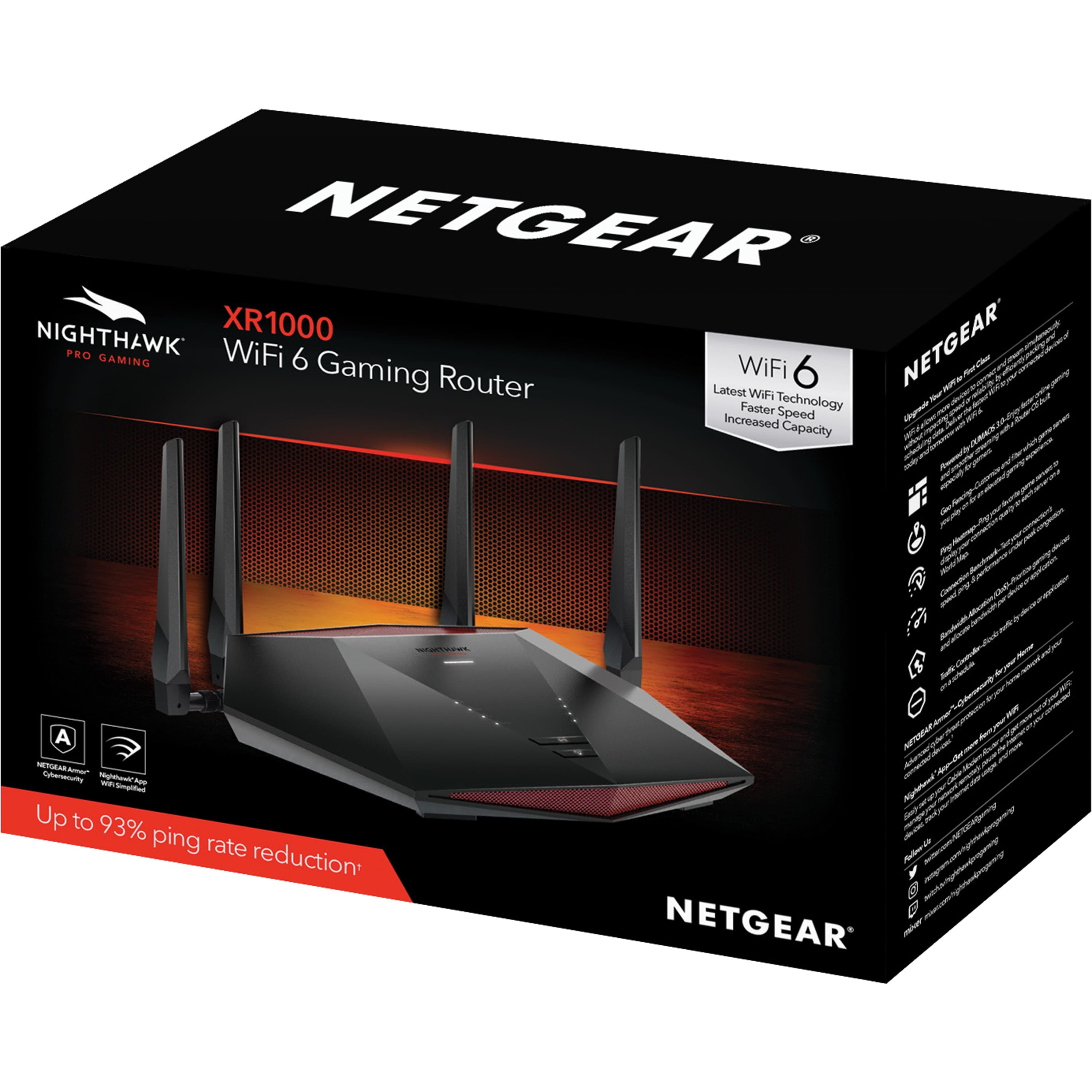 Best Buy: NETGEAR Nighthawk AX5400 WiFi 6 Router White XR1000-100NAS