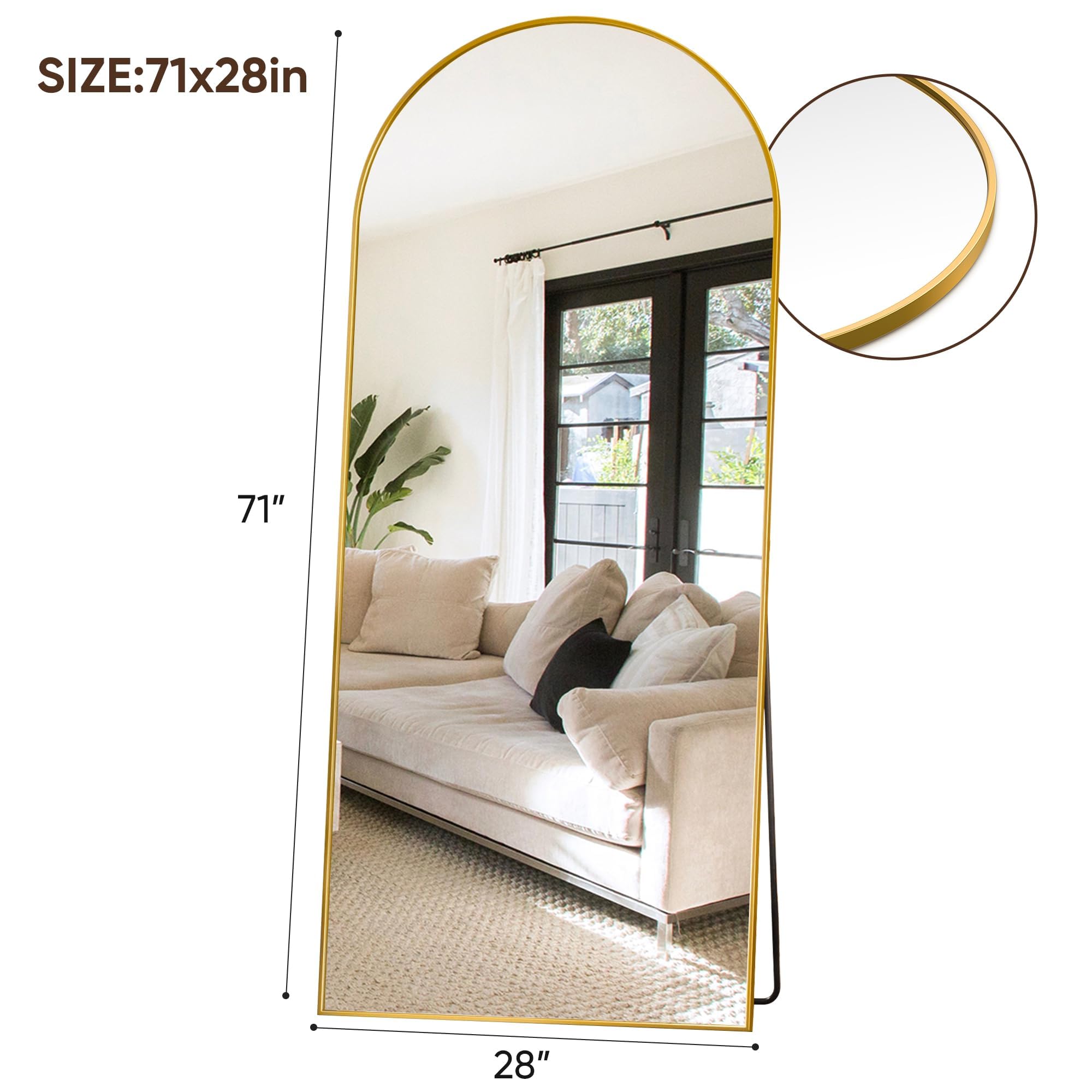 SIZE: 71x28in  
71"  
28"