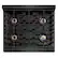 Angle. ZLINE - 30 in. Wide 4 Burner Paramount Gas Rangetop DuoPro Cooktop in Black Satin Stainless Steel (PSRTBS-30) - Black Satin Stainless Steel.
