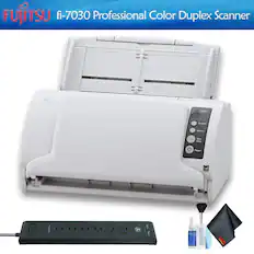 FUJITSU fi-7030 Professional Color Duplex Scanner DOS BSl LT 24 rufosu w Check Function Send to Scan e Power Te I B