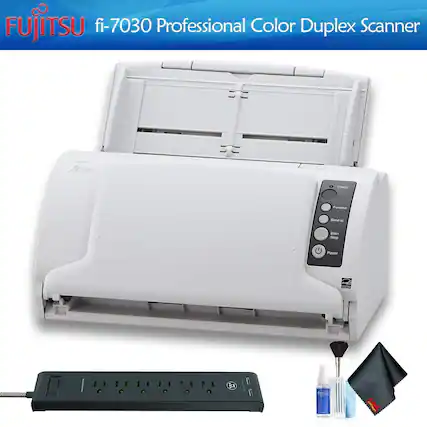FUJITSU fi-7030 Professional Color Duplex Scanner DOS BSl LT 24 rufosu w Check Function Send to Scan e Power Te I B