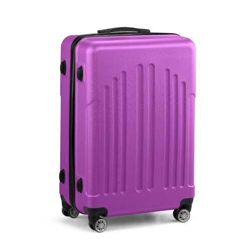 Alt View 1. Winado - 28" Checked Luggage Trolley Case ABS Hardside Large Suitcase with Double Spinner Wheels & TSA Lock for Travel Business - Purple.
