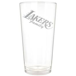Great American Products - Los Angeles Lakers Etched 16oz. Rally Cry Pint Glass - Multicolor