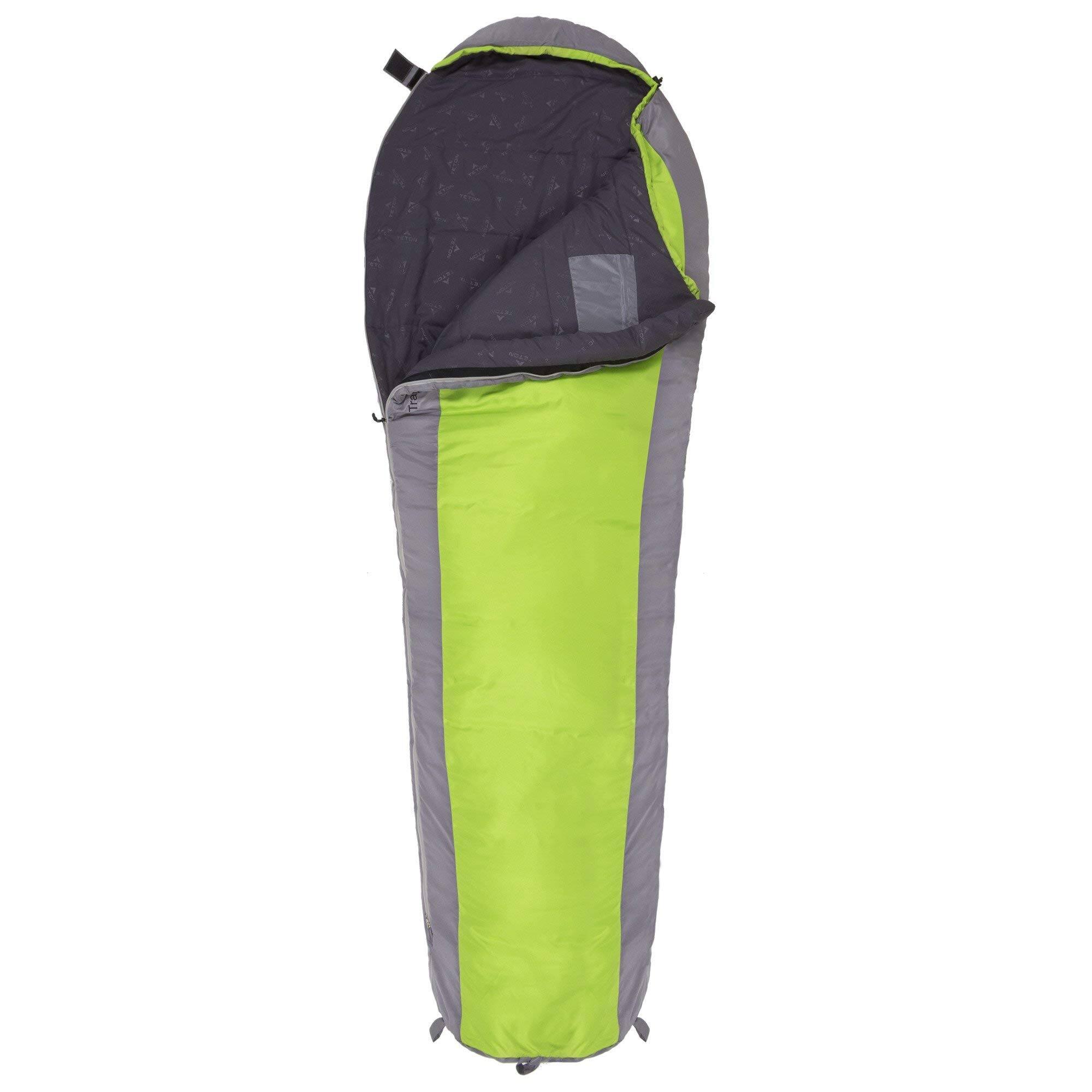 Alt View 2. Skar Audio - Teton 20f And 5f Degree Sleeping Bag; Lightweight Warm Weather Mummy Bags For Adults Camping - Green 20F Regular.