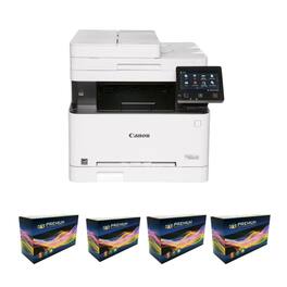 Canon - Printer CNMMF654CW Refurbished and New PRMCT067H Toner 4 Pack