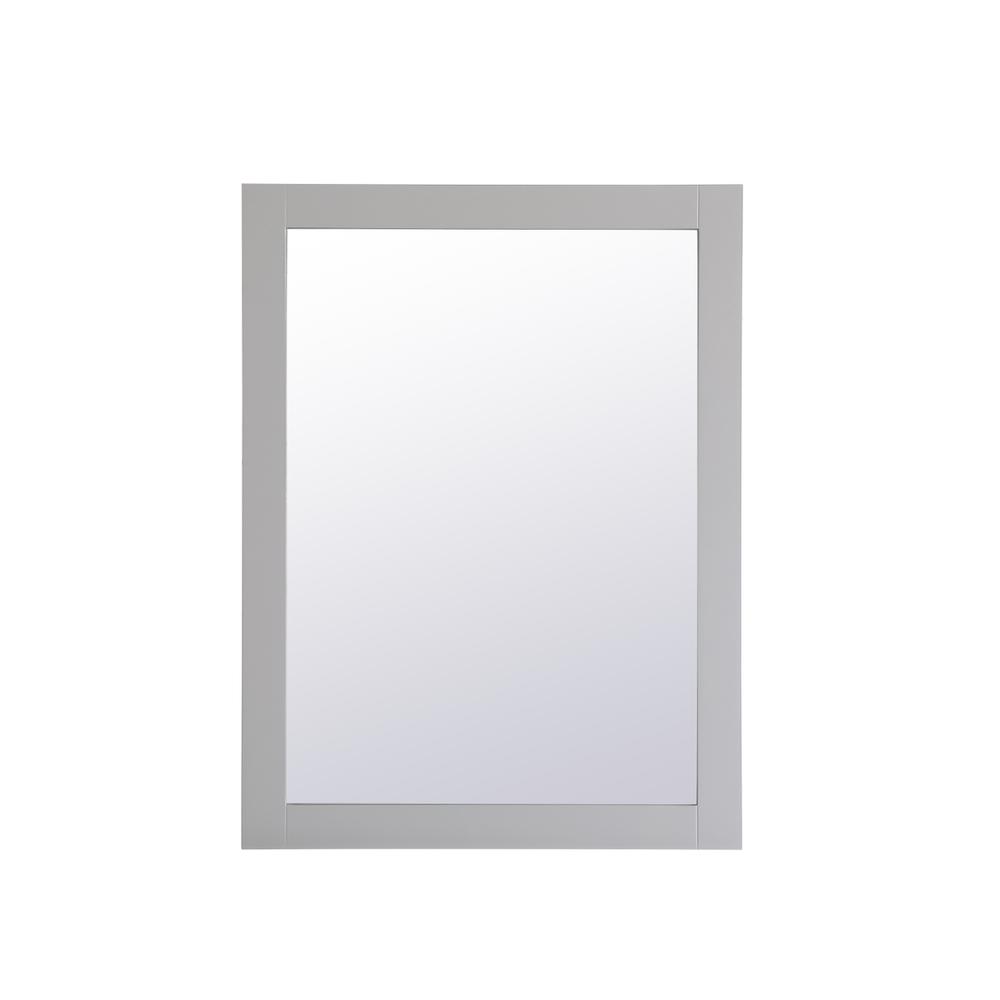 Alt View 1. Elegant Decor - Aqua rectangle vanity mirror 27 inch in Grey - Grey.
