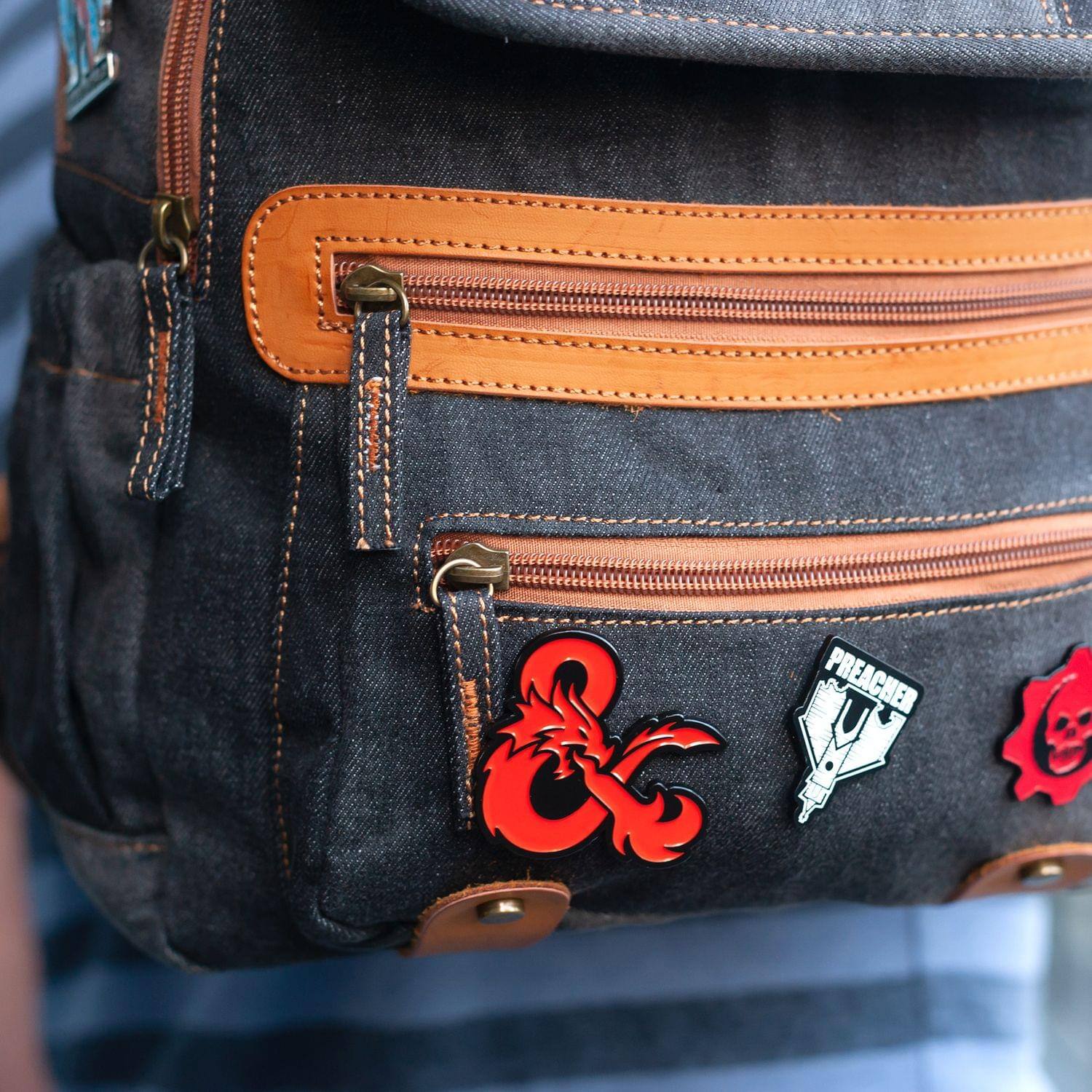 Alt View 10. Just Funky - Dungeons Collectibles | Dungeons & Dragons Ampersand Pin| Collector’s Edition - Red.