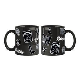 Logo Brands - Las Vegas Raiders 2-Pack 15oz. Color Mug Set - Black