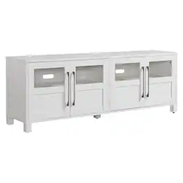 Hudson&Canal - Holbrook TV Stand for Most TVs up to 75" - White