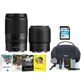 Nikon - NIKKOR Z 28-75mm & 50mm f/1.8 S DLX Lens kit