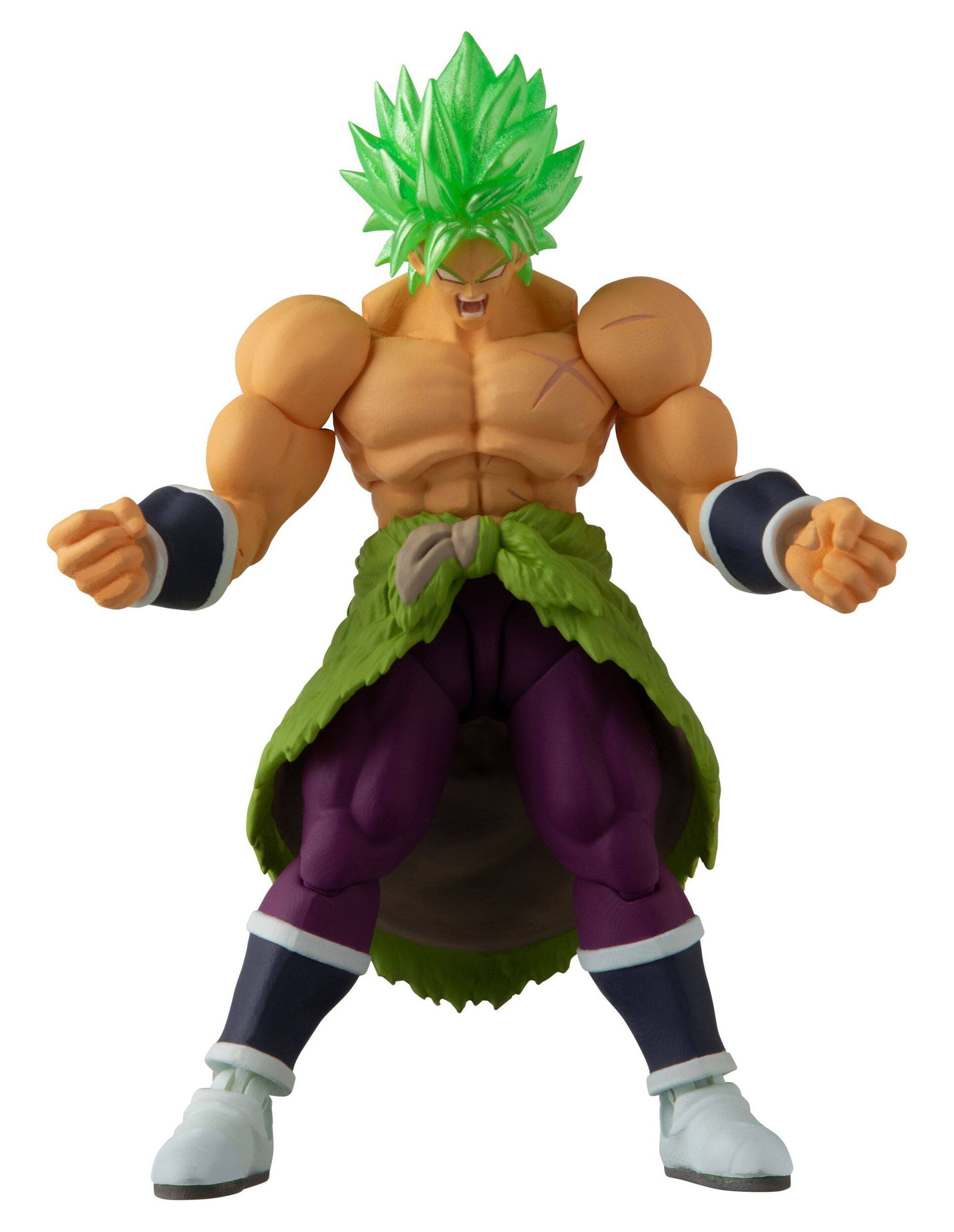 Left. Bandai - Bandai - Dragon Ball Super - Evolve - 5" Super Saiyan Broly Action Figure   - COLLECTIBLES - Multicolor.