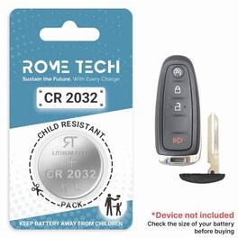RomeTech - Replacement Battery for Key Fob - Ford Taurus 2013-2019 2 Pack