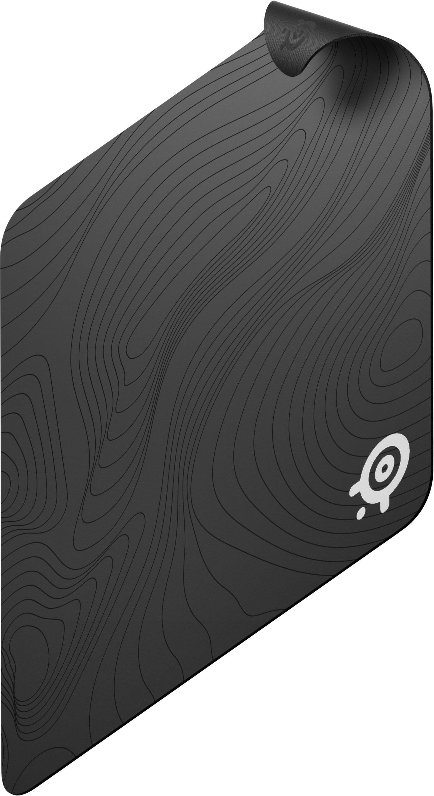 Alt View 7. SteelSeries - QcK Cloth Gaming Mouse Pad (Large) - Topographic Edition - Gray/Black.