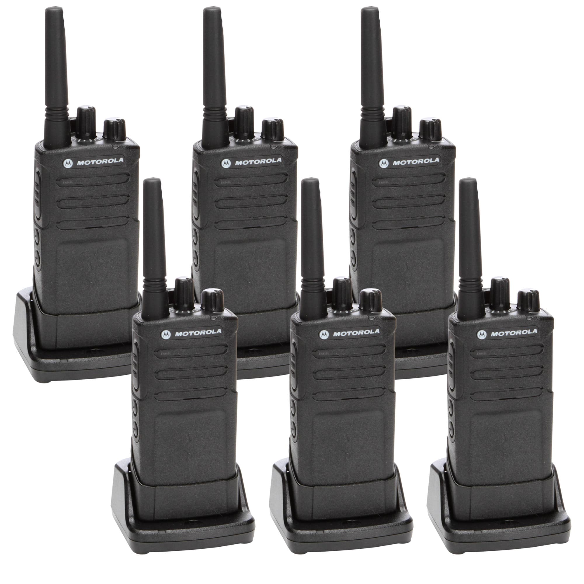 Motorola Solutions - Motorola RMU2080 On-Site Rugged Two-Way Business Radio (RMU2080) (6-Pack) - Black