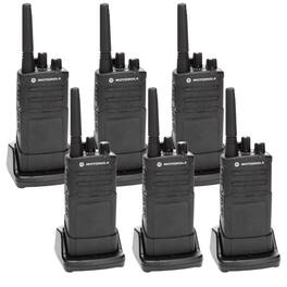 Motorola Solutions - Motorola RMU2080 On-Site Rugged Two-Way Business Radio (RMU2080) (6-Pack) - Black