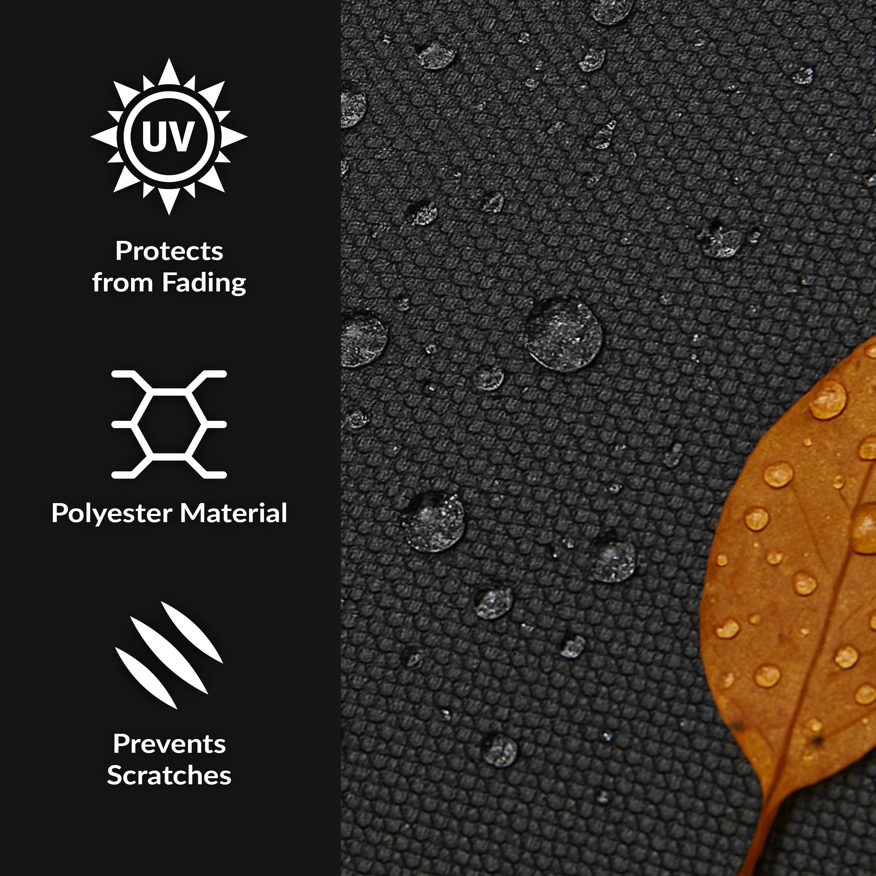 UV Protects from Fading  
Polyester Material  
Prevents Scratches