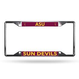Rico Industries - Arizona State ASU Sun Devils Lightweight Chrome Metal License Plate Frame - Multi