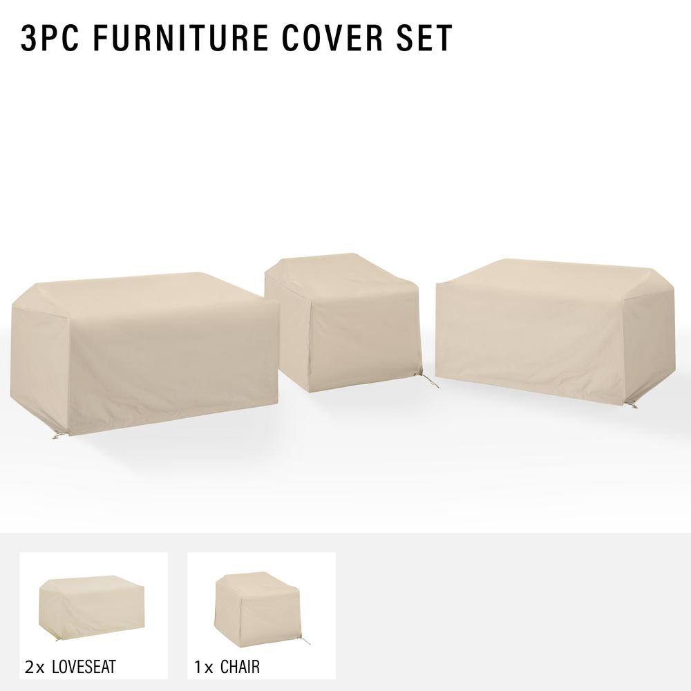 3PC FURNITURE COVER SET

2x LOVESEAT
1x CHAIR