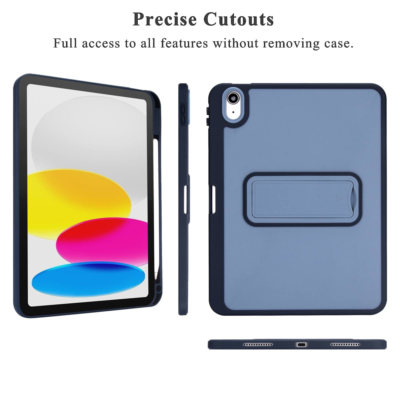Precise Cutouts  
Full access to all features without removing case.