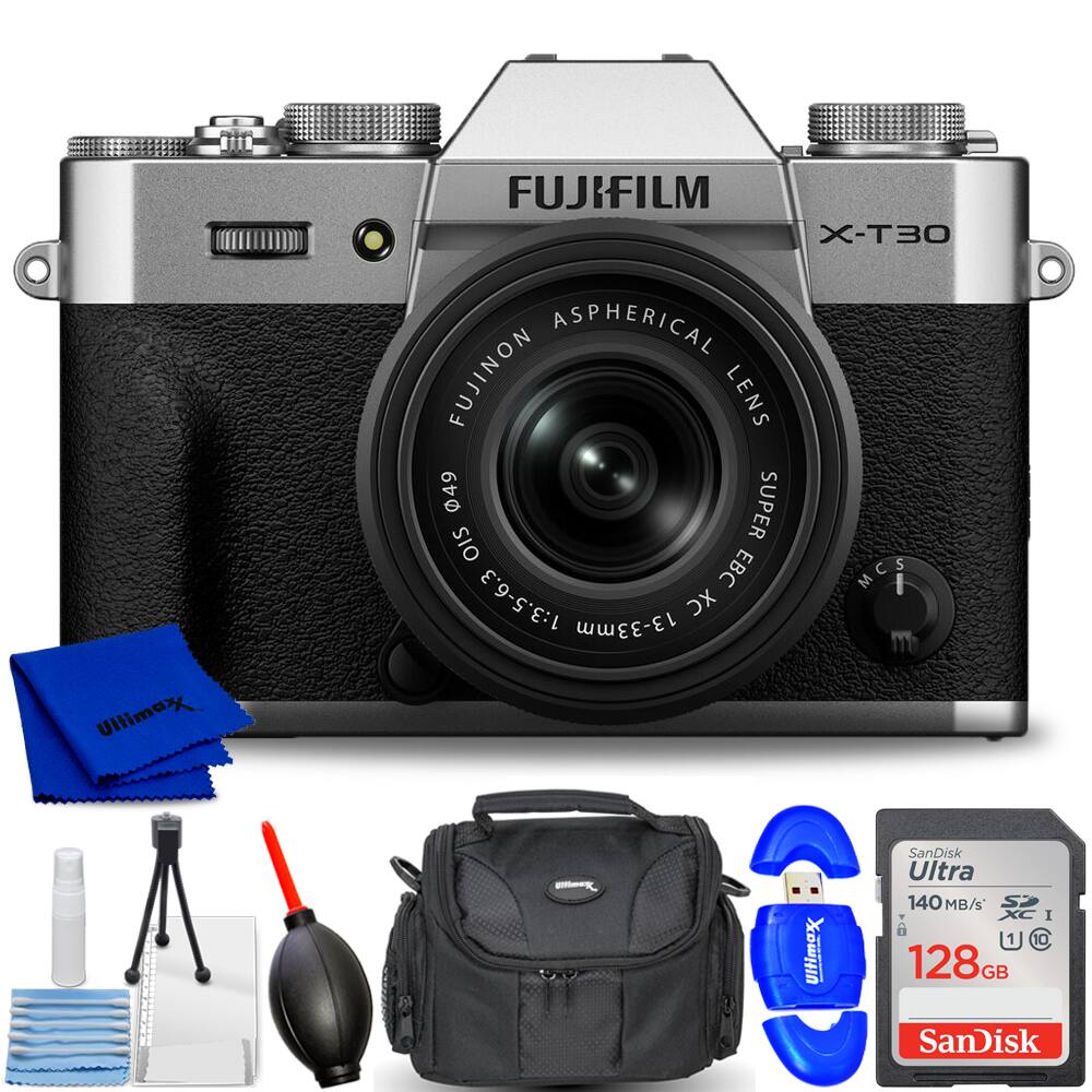 Fujifilm - X-T30 III Mirrorless Camera with 13-33mm f/3.5-6.3 Lens (Silver) Kit
