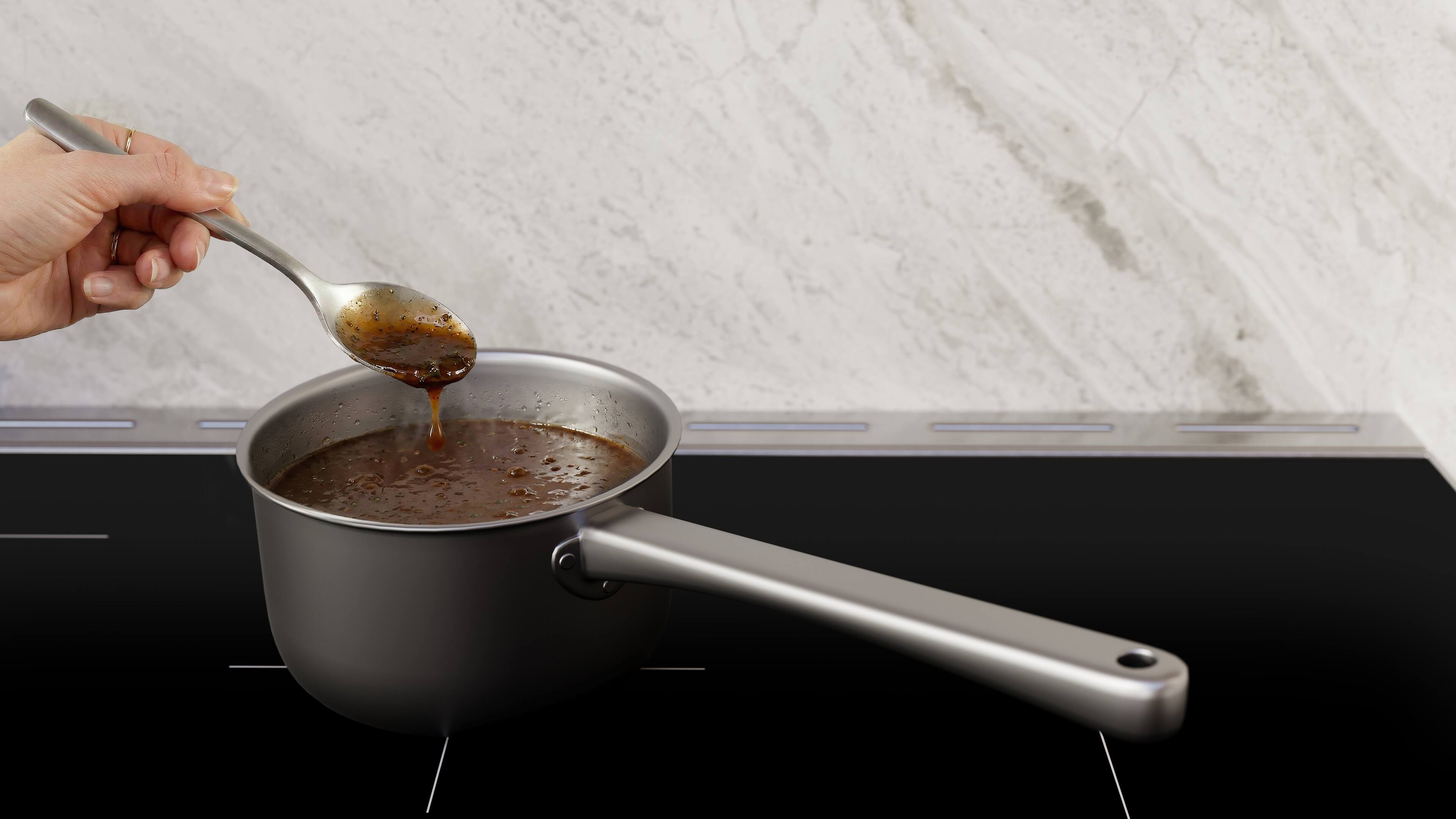 Alt View 10. Bosch - 500 Series 5.8 Cu. Ft. Slide-In Induction Convection Range - Stainless Steel.