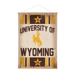 Evergreen Enterprises - Wyoming Cowboys 36" x 54" Large Canvas Wall Art Tapestry with Wood Frame - Multicolor