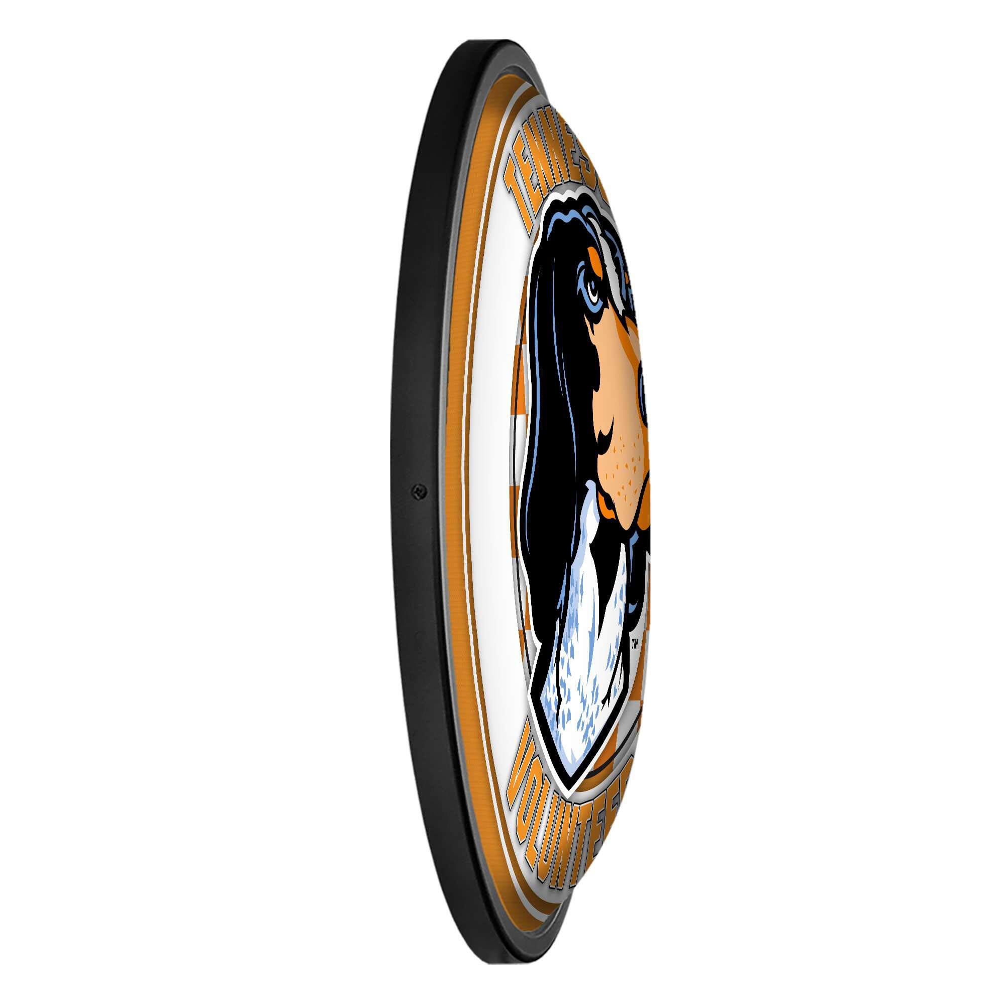Alt View 2. The Fan-Brand - Tennessee Volunteers Mascot 18'' Round Slimline Illuminated Wall Sign - Multicolor.
