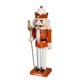 Evergreen Enterprises - Texas Longhorns 12" Wooden Nutcracker Statue - Multicolor