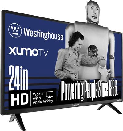 Westinghouse
Xumo TV
24in HD
Works with Apple AirPlay
Powering People Since 1886