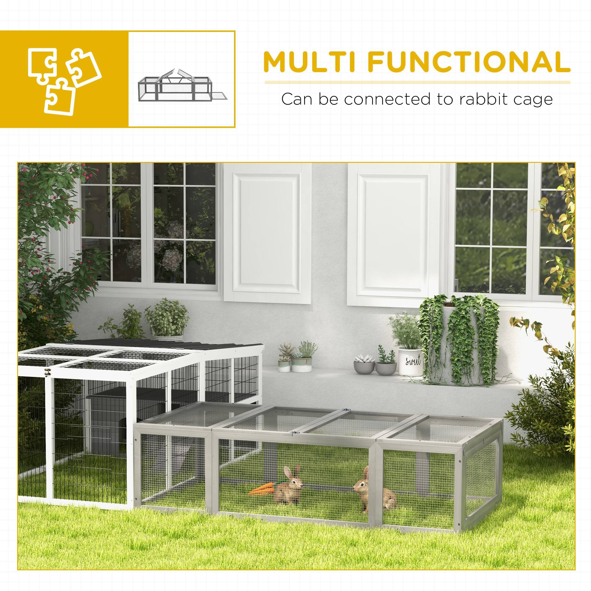 MULTI FUNCTIONAL  
Can be connected to rabbit cage