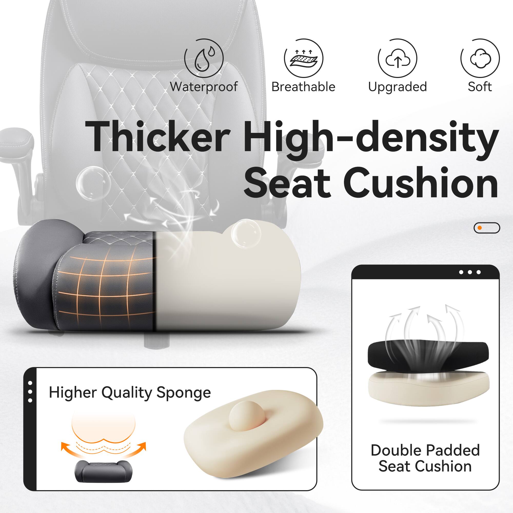 Waterproof Breathable Upgraded Soft Thicker High-density Seat Cushion

Higher Quality Sponge Double Padded Seat Cushion