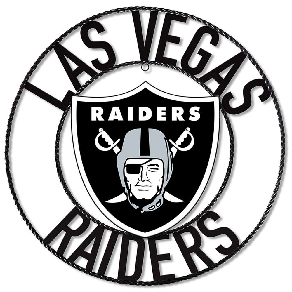 Las Vegas Raiders 24'' Wrought Iron Wall Art