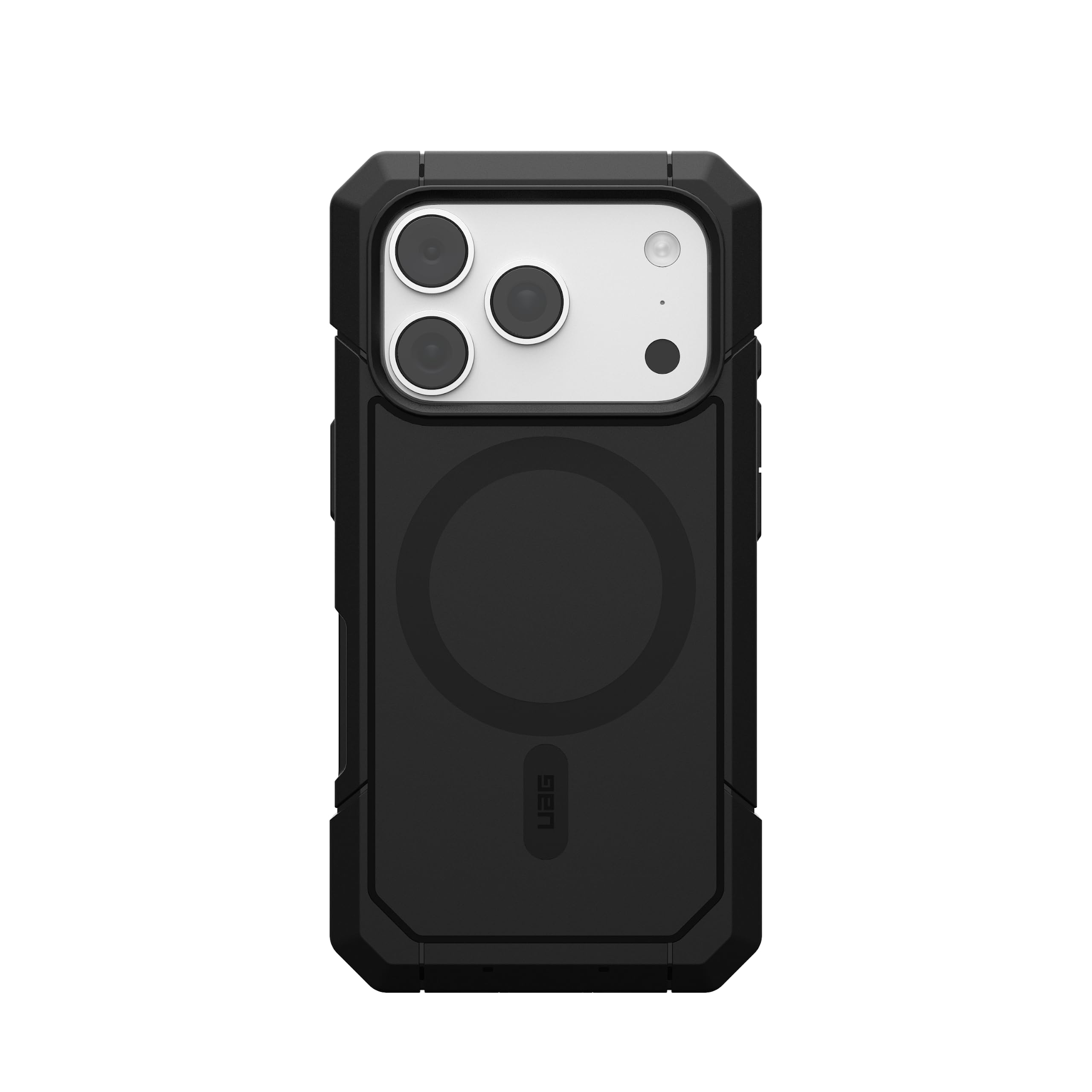Alt View 3. UAG - iPhone 18 Pro Case/iPhone 17 Pro Case with MagSafe, 2-Piece Full Body Case with Port Protection, Trooper - Black.