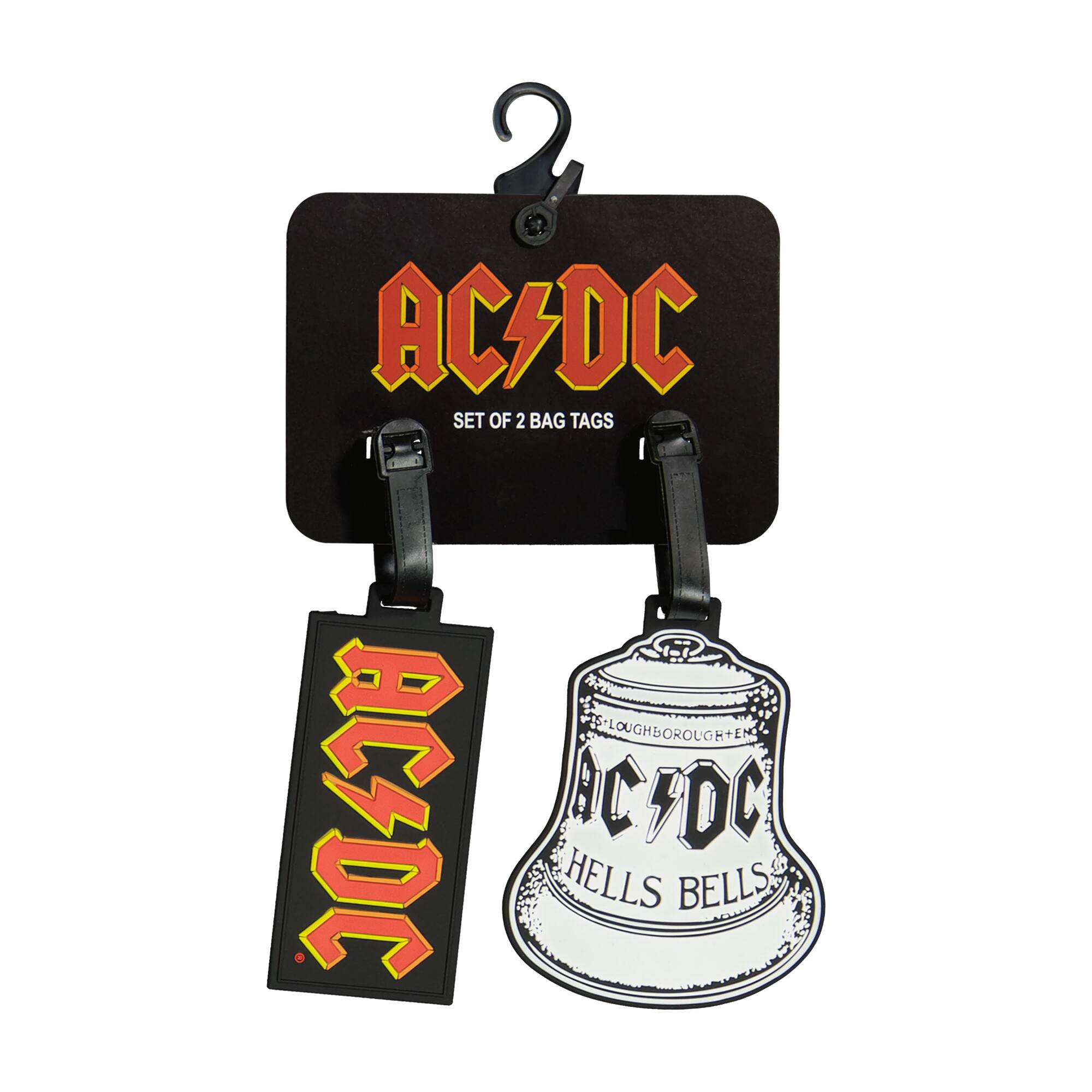 AC/DC  
SET OF 2 BAG TAGS  

AC/DC  
HELLS BELLS
