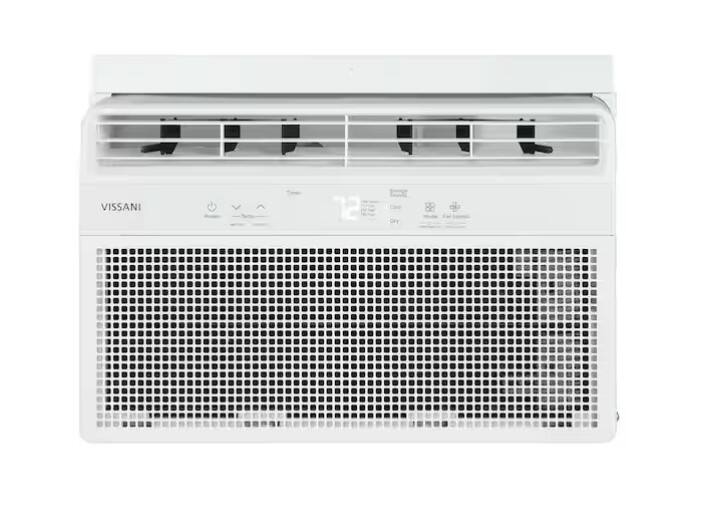 Alt View 2. Vissani - VISSANI 5,000 BTU 115-VOLT WINDOW AIR CONDITIONER, WHITE - WHITE.