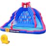 Sunny & Fun - Ultra Climber Inflatable Water Slide Park with Climbing Wall, Slides & Pool - Red/Blue