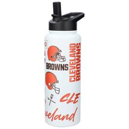 Logo Brands - Cleveland Browns 34oz. Native Quencher Bottle - Multicolor