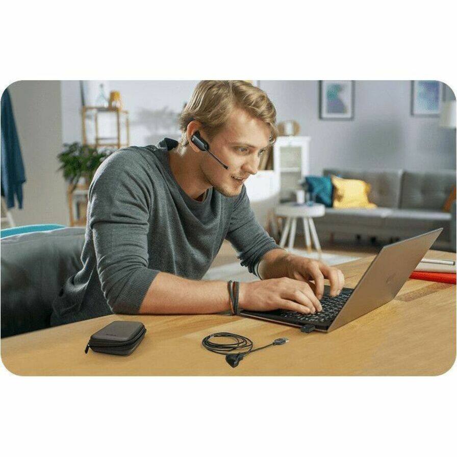 Alt View 7. Yealink - Yealink WH67 Headset - Microsoft Teams Certification - Mono - USB 3.0 Type A - Wired/Wireless - Bluetooth/DECT - 393.7 - Black.