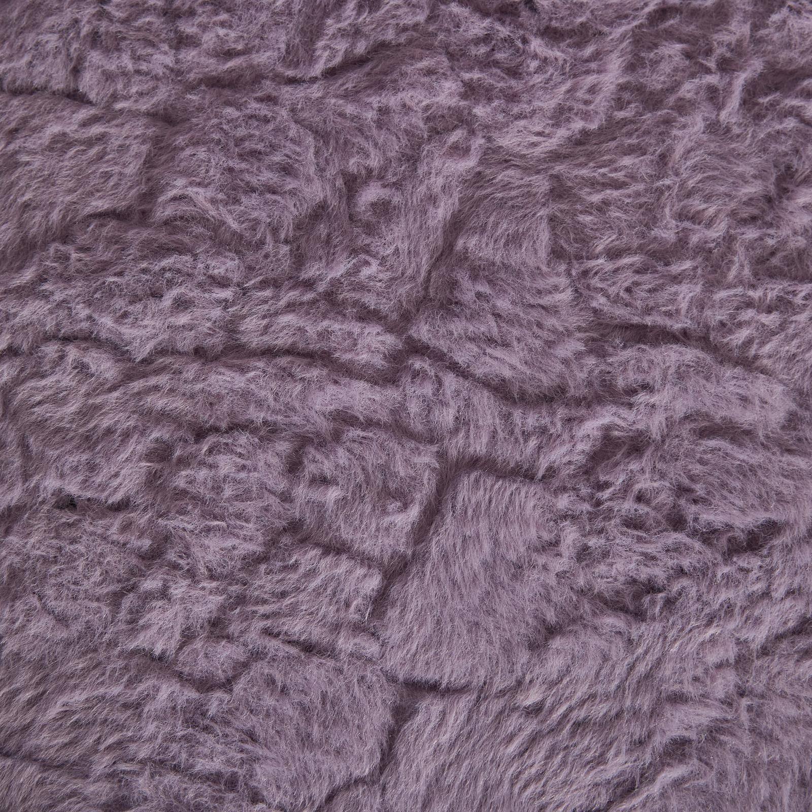 Back. Spaco - Spaco Office Chair, Artificial Rabbit Hair Home Office Chair with Metal Base, Adjustable Desk Swivel Chair, Vanity Chair - Violet.