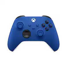 Front. Microsoft - XBOX Wireless Controller for XBOX Series X, XBOX Series S, XBOX One, PCs, and Cloud-Enabled Devices - Shock Blue.
