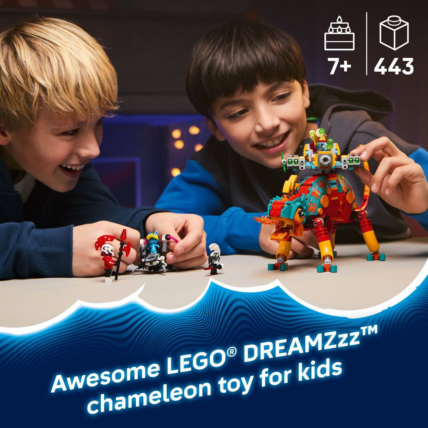 Awesome LEGO DREAMZZZ™ chameleon toy for kids 7+ 443