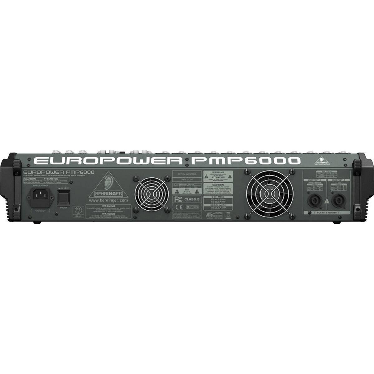 EUROPOWER PMP6000  
EUROPOWER PMP6000  
CAUTION ATTENTION  
BEHRINGER  
www.behringer.com  
PS  
FC CLASS