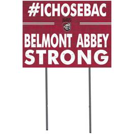 Jardine - Belmont Abbey Crusaders 18" x 24" Yard Sign - Red
